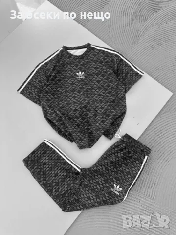 Adidas Дамски Спортен Комплект Тениска И Долнище👚🩳Дамски Спортен Екип Адидас - 3 Цвята Код A535, снимка 6 - Спортни екипи - 50141905