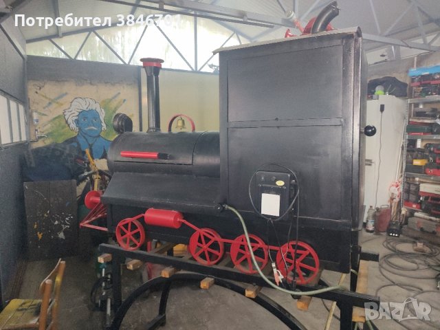 влак 4в1 пушилня, грил, барбекю и пици , снимка 4 - Барбекюта - 42265463