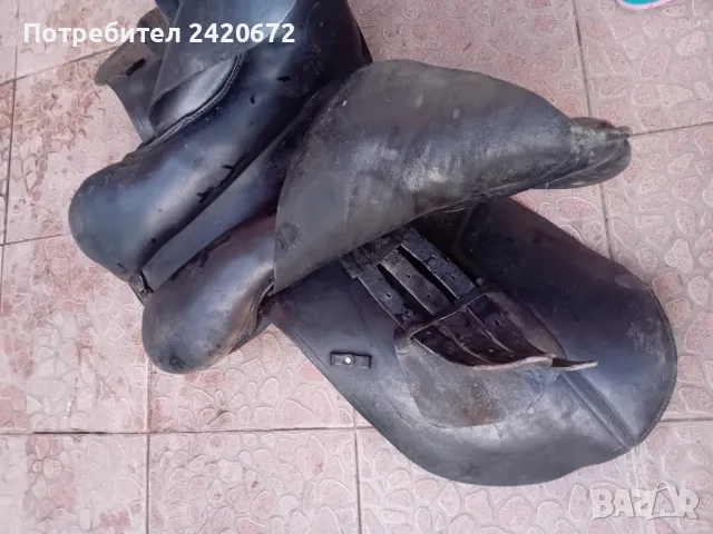 немско  кожено седло за кон, снимка 3 - Екипировка - 47613085