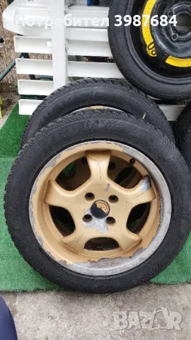 Джанти 7Jx15H2 4x100(PCD), д.ц.о 57.1мм с гуми 195/55 R15, плюс резервна гума!, снимка 3 - Гуми и джанти - 47291321