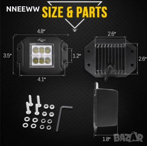 ЛЕД ХАЛОГЕН ЗА ВГРАЖДАНЕ 18W, снимка 5 - Аксесоари и консумативи - 36189283