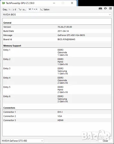 Видео карта NVidia GeForce Palit GTS450 HDMI 2048MB GDDR3 128bit PCI-E , снимка 12 - Видеокарти - 47828270