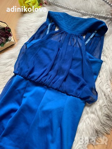 Турско синя рокля, снимка 3 - Рокли - 40647251