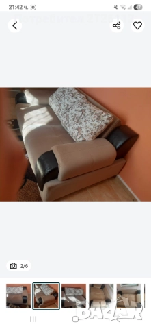 Разтегателен двуместен диван, снимка 3 - Дивани и мека мебел - 51546524