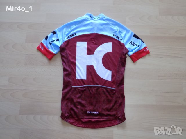 вело джърси katusha тениска колоездене шосейно спорт оригинал мъжко XS, снимка 2 - Спортни дрехи, екипи - 40510791