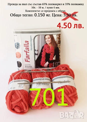 Остатъци от прежди различни по състав, снимка 2 - Други - 38749094