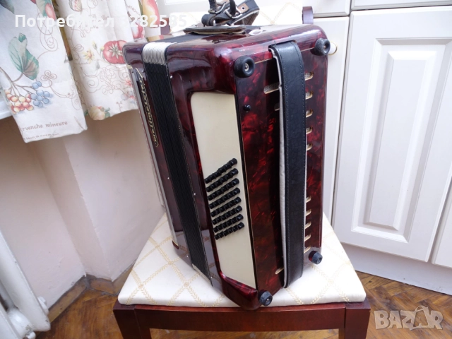 Aкордеон Weltmeister 48 баса в отлично състояние, снимка 14 - Акордеони - 52812242