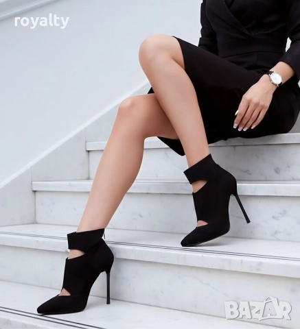 Боти на Ток - Черен Велур