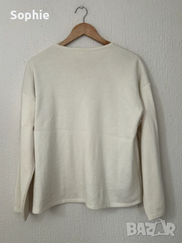 Жилетка с цип с мерносова вълна Bitte Kai Rand , снимка 2 - Жилетки - 53860297