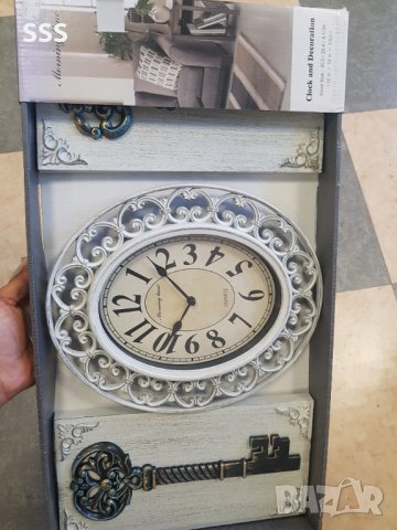 Часовник с декорация, снимка 4 - Стенни часовници - 41581739