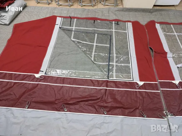 Форселт за каравана ISABELLA CAPRI LUX BURGUNDY Размер 1050 (1036-1060)см земя-земя., снимка 5 - Палатки - 48974246