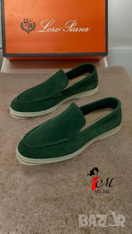 мъжки мокасини loro piana от естествен велур , снимка 5 - Маратонки - 51097694