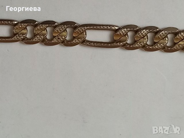 Ланец от стомана с позлата , снимка 6 - Колиета, медальони, синджири - 39903522