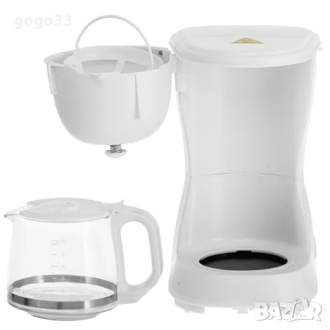 Бяла кафеварка 600w, снимка 3 - Кафемашини - 55931395