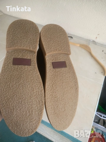 Тъмно сини Боти Ben Sherman естествен велур, снимка 5 - Мъжки боти - 53810761