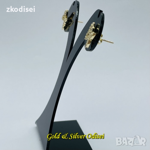 НОВИ ЗЛАТНИ ОБЕЦИ 1,58Р. 14КР. ПРОБА:585 , снимка 2 - Обеци - 36276705