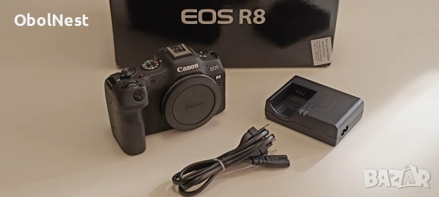 Canon EOS R8 Тяло + оригинална батерия | Като нов | В гаранция!
