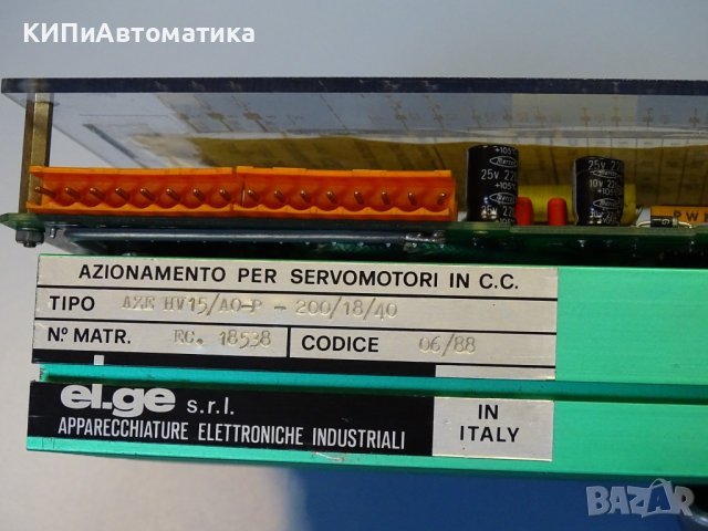 блок управление el.ge AZE HV 15/AO-P-200/18/40 servo drive controller, снимка 8 - Резервни части за машини - 39638967