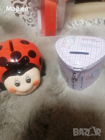 Керамична касичка Прасенце и метална касичка,, сърце,, , снимка 2 - Други - 39117157