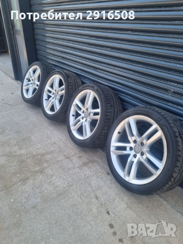 Оригинални Ауди джанти 18 с гуми дот 22, снимка 3 - Гуми и джанти - 51500693