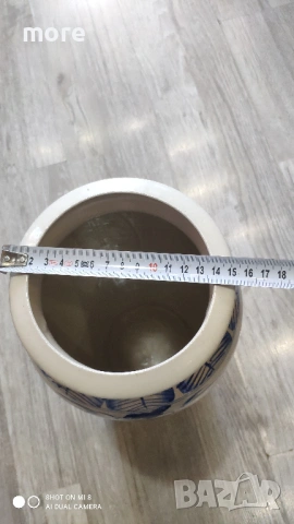 Голяма Порцеланова Подова Ваза , снимка 4 - Вази - 53656873