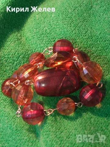 ЕФЕКТНА ЦВЕТНА АРТ ГРИВНА ХЕНД МЕЙД БИЖУ 47344, снимка 11 - Гривни - 47315993