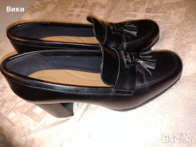 Дамски кожени обувки Clarks®, снимка 3 - Дамски елегантни обувки - 34617597