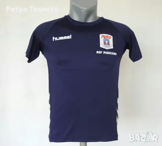 Тениска на AGF Aarhus • тренировъчен модел • Hummel • синьо • размер M • Деца