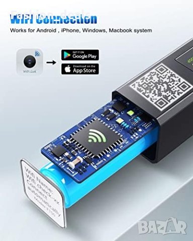 Нова Ендоскопска водоустойчива инспекционна камера за Android iPhone, снимка 4 - Друга електроника - 41727920