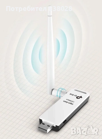 TP-Link TL-WN722N мрежова карта WLAN 150 Мбит/с, снимка 4 - USB Flash памети - 53676494