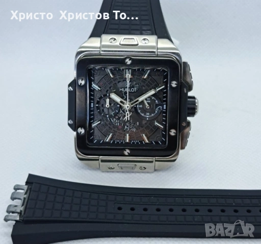 Promotion!!! Мъжки часовници Hublot Square Bang Unico 4 варианта, снимка 16 - Мъжки - 53662397