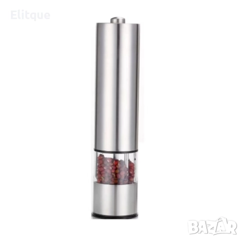Електрическа мелничка за сол/пипер Bohmann, 4x AAA батерии (не са вкл.), Инокс, снимка 2 - Други - 52888999