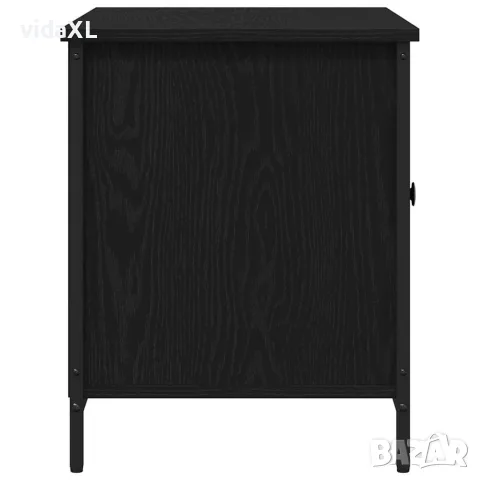 vidaXL ТВ шкаф 80 x 40 x 50 cm Черен дъб Инженерна дървесина, снимка 7 - Секции и витрини - 56148356