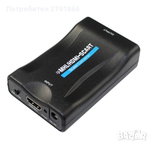 HDMI към Scart конвертор  , снимка 4 - Мрежови адаптери - 42638545
