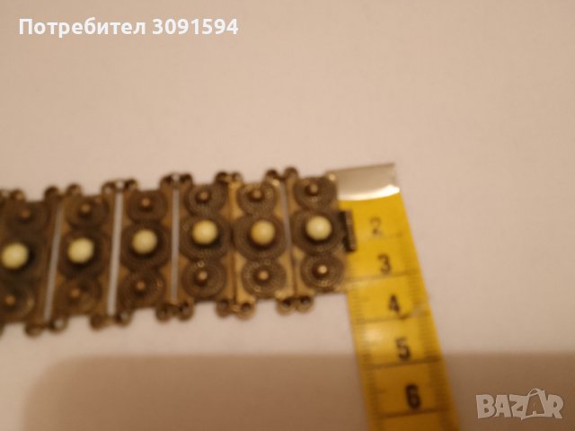 Старинна възрожденска бронзова гривна, снимка 8 - Антикварни и старинни предмети - 42170404