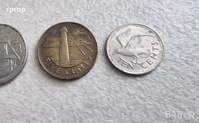 Монети. Карибски басеин. Барбадос. 1 долар и 0.25, 5, 1  цента. 4 бр., снимка 5 - Нумизматика и бонистика - 42425154