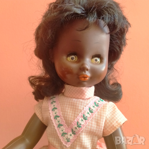 Стара кукла негърка афро Германия винтидж 40 см
