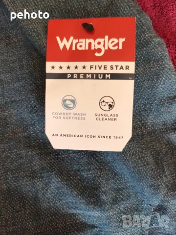 Дънкова риза Wrangler, снимка 5 - Ризи - 48414388