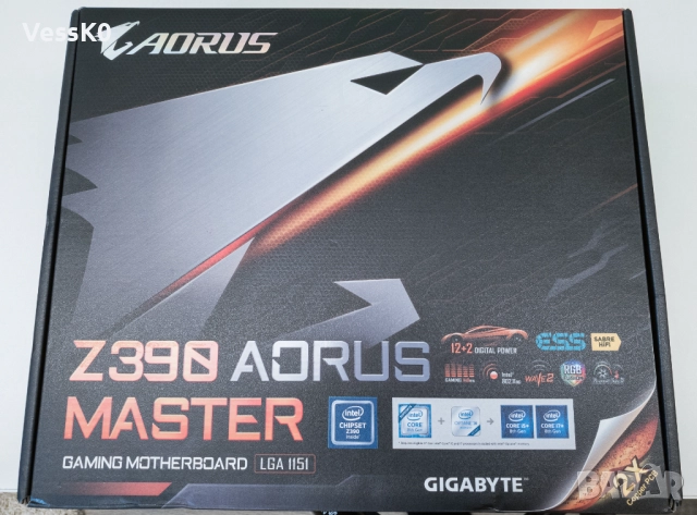 Gigabyte Z390 AORUS MASTER LGA1151 Wi-Fi Sabre DAC Gaming Motherboard, снимка 1