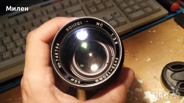 ретро обектив Solitrei MC 75-150 1:3.9 PK, снимка 3 - Обективи и филтри - 51145180