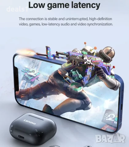 Lenovo LP40 TWS EarBuds Безжични Слушалки Bluetooth 5.0 300MAh, снимка 10 - Безжични слушалки - 50535305
