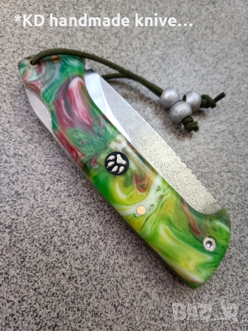 Сгъваем нож ръчно изработен , снимка 3 - Ножове - 51501226