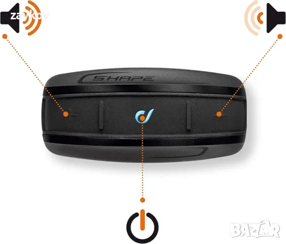 ИНТЕРФОН CellularLine SHAPE | Bluetooth интерком за мотоциклет, 2 броя, снимка 4 - Друга електроника - 50073283