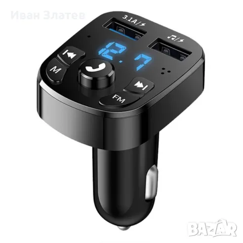 FM Transmitter, Bluetooth Handsfree, волтметър, снимка 1 - Аксесоари и консумативи - 48072142