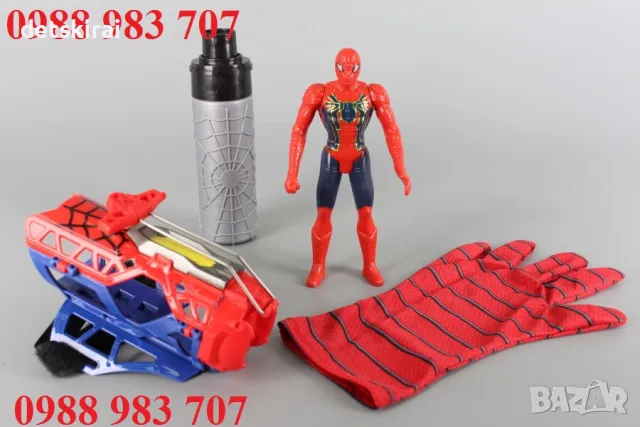 Ръкавица на Сапйдърмен с водно оръжие - 2 в 1, снимка 3 - Фигурки - 47577048