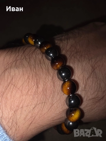 Мъжки гривни с тигрово око, снимка 4 - Гривни - 52513344