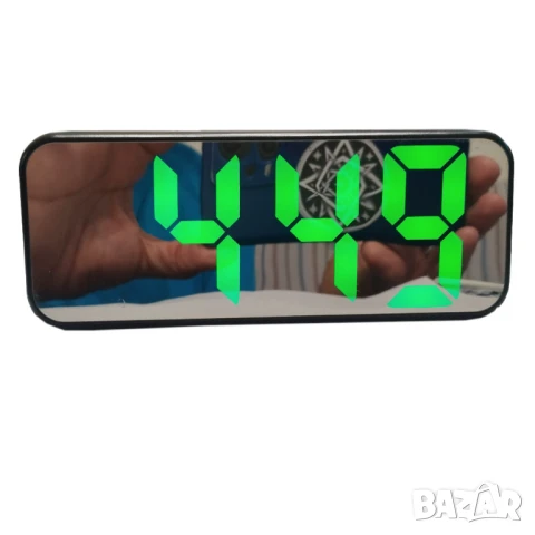 Електронен Светещ Часовник Огледален захранване USB, снимка 2 - Луксозни - 51254450