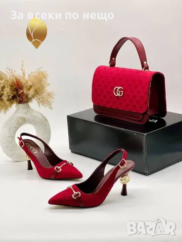 Gucci Луксозни Дамски Обувки На Ток - Различни Цветове Код SEM-548, снимка 9 - Дамски обувки на ток - 55874665
