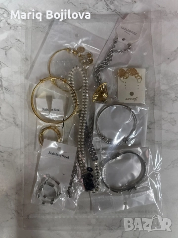 Мистериозна торбичка с бижута с 10бр висококачествени бижута, снимка 7 - Бижутерийни комплекти - 52730295