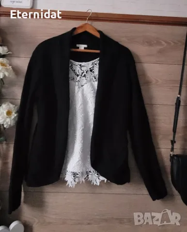 Черна жилетка H&M , снимка 3 - Жилетки - 48969019